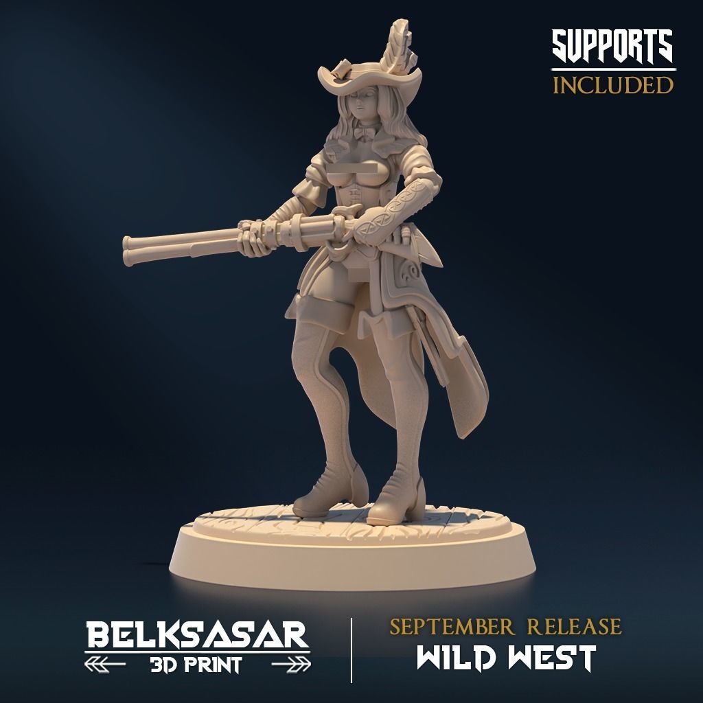 Enchantres Courtesan Nude Set x2 3D print model_2