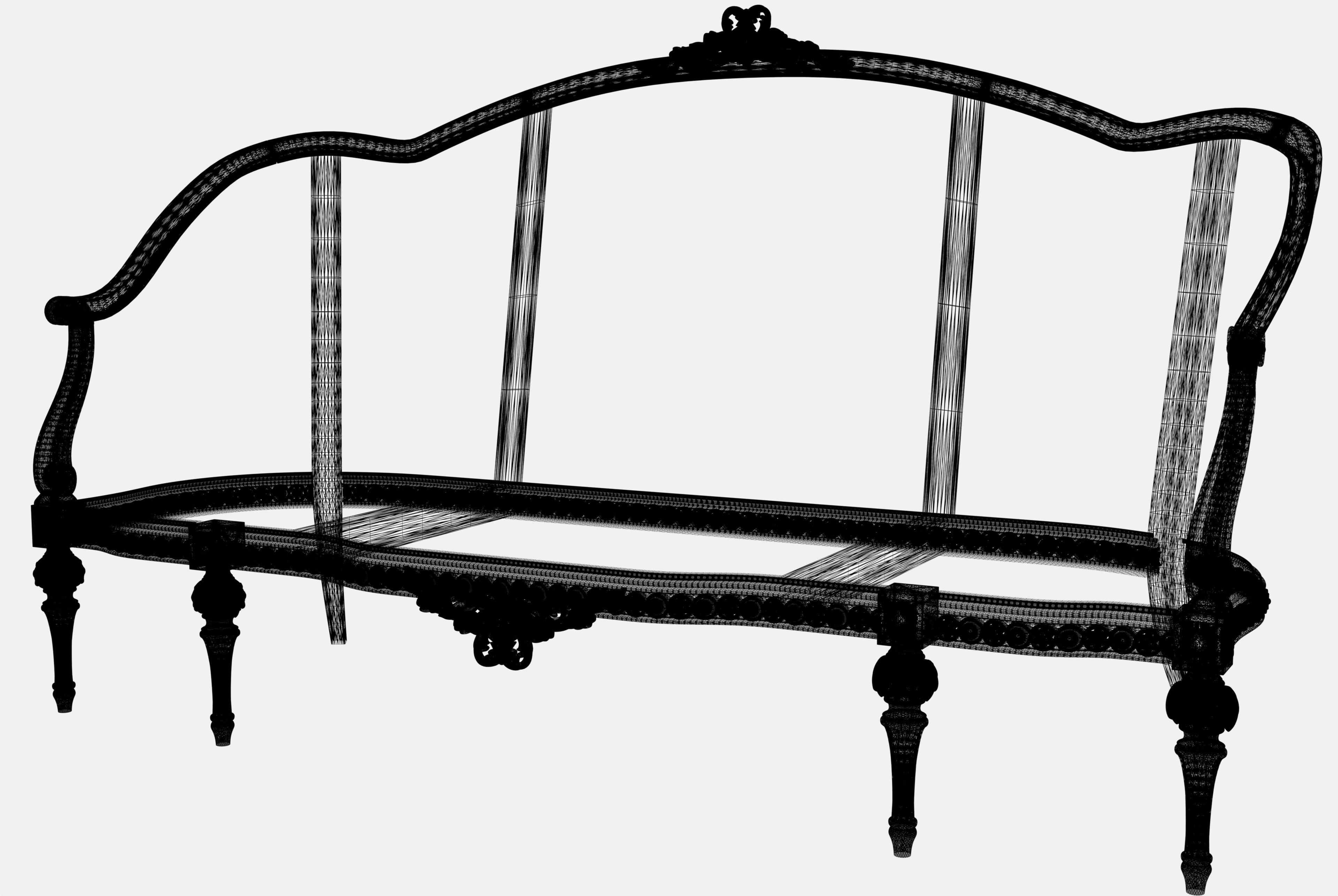 Carved canape for cnc 15 3D model_7