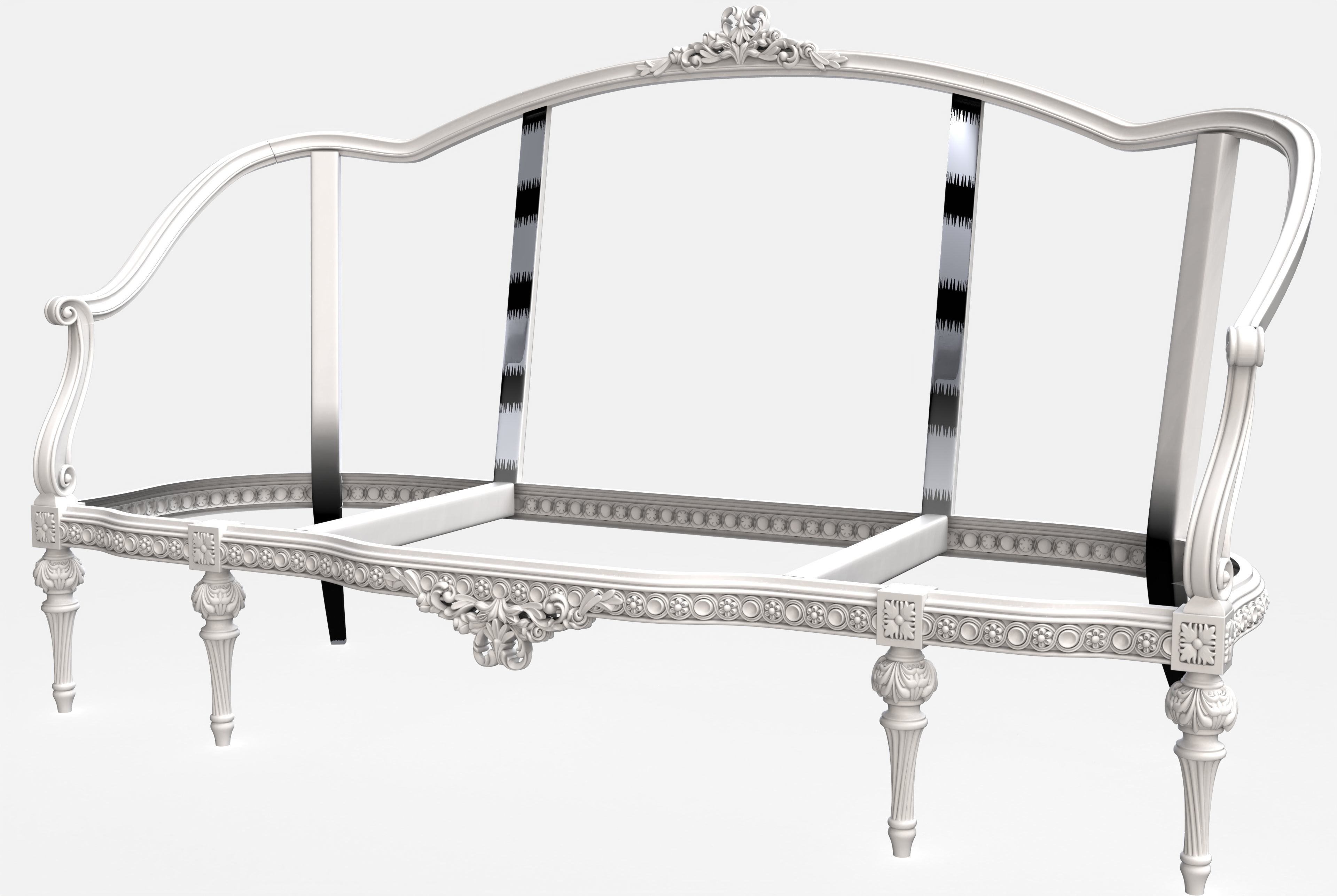 Carved canape for cnc 15 3D model_6