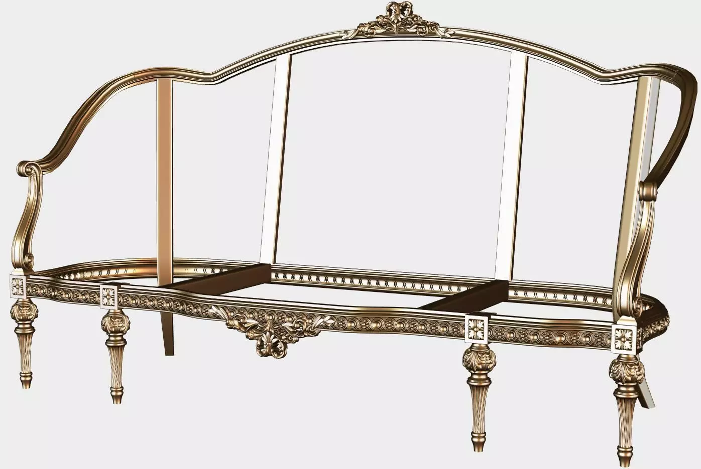 Carved canape for cnc 15 3D model_0