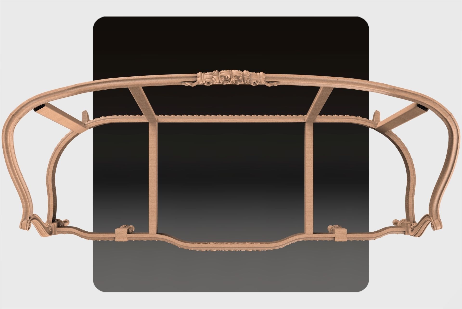 Carved canape for cnc 15 3D model_5