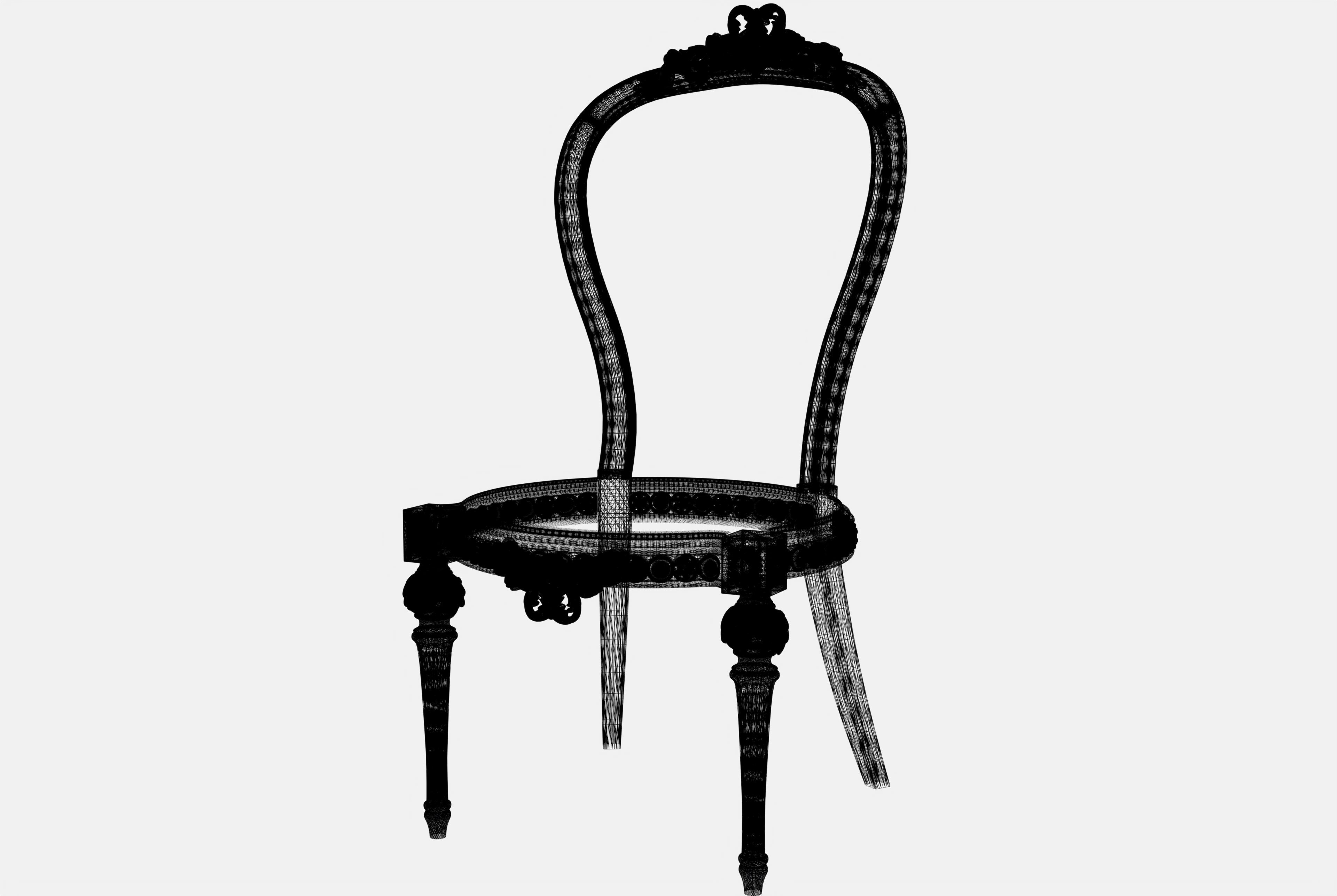 Carved Chair for cnc 15 3D model_7