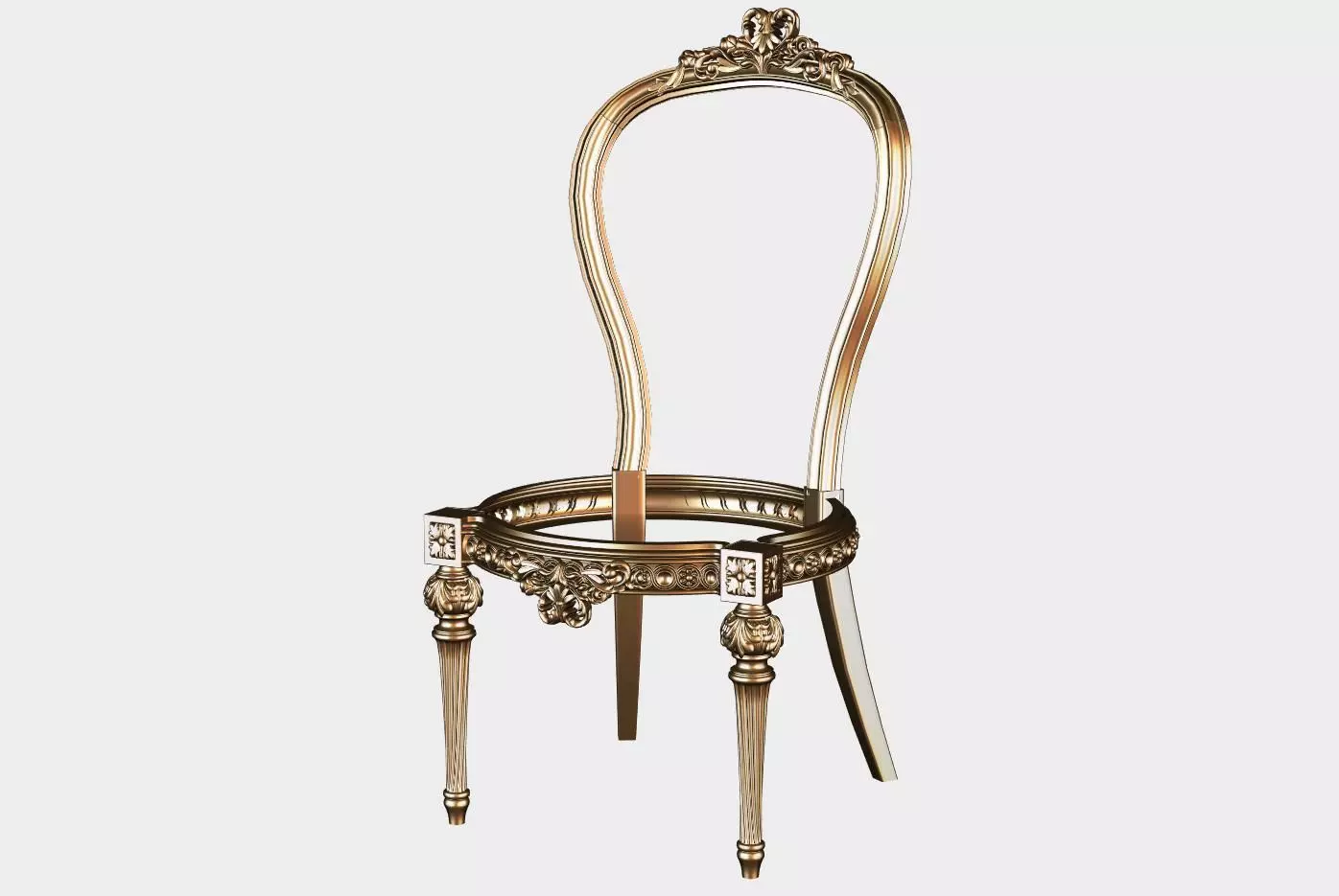 Carved Chair for cnc 15 3D model_0