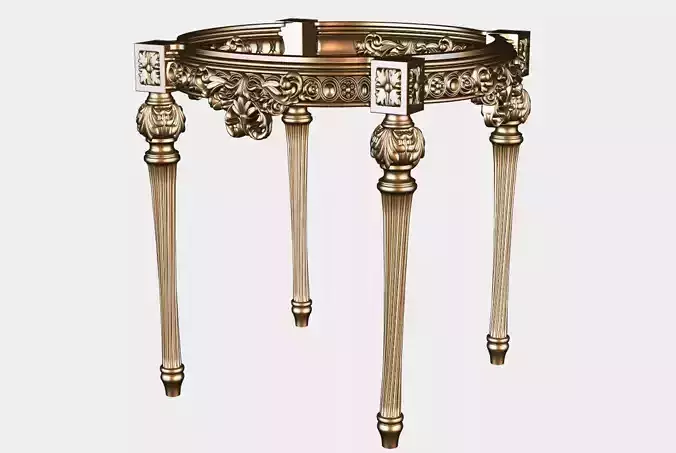 Carved coffee table for cnc 15