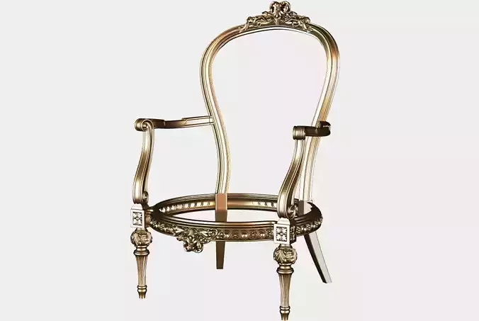 Carved  single sofa for cnc 15