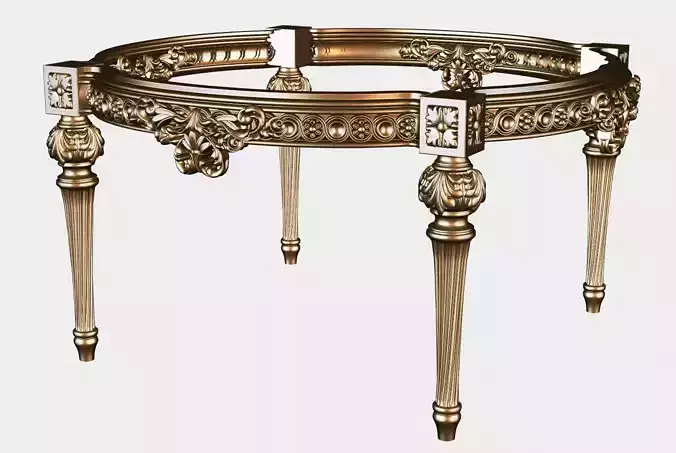 Carved tea table for cnc 15