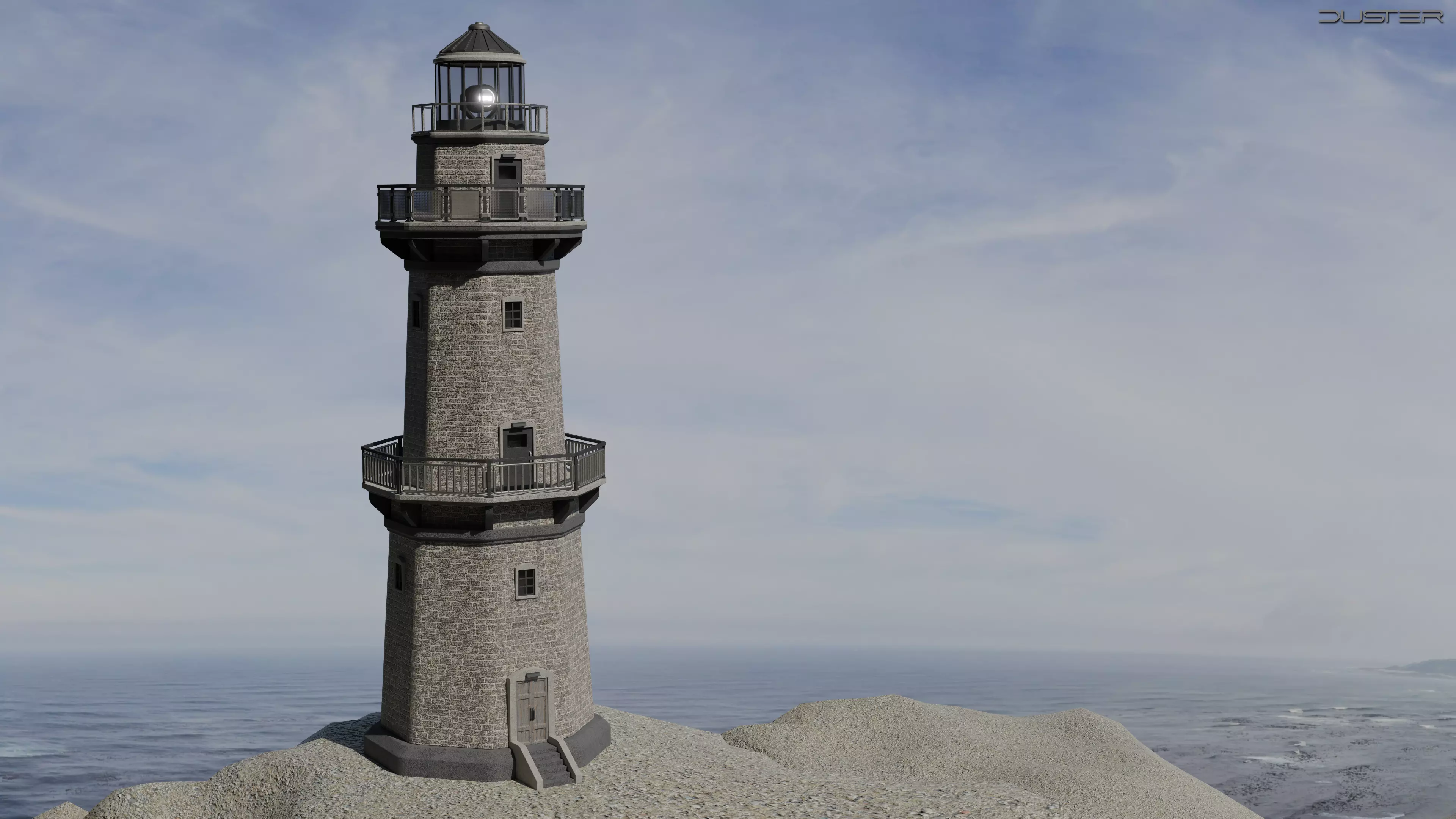 Lighthouse Low-poly 3D model