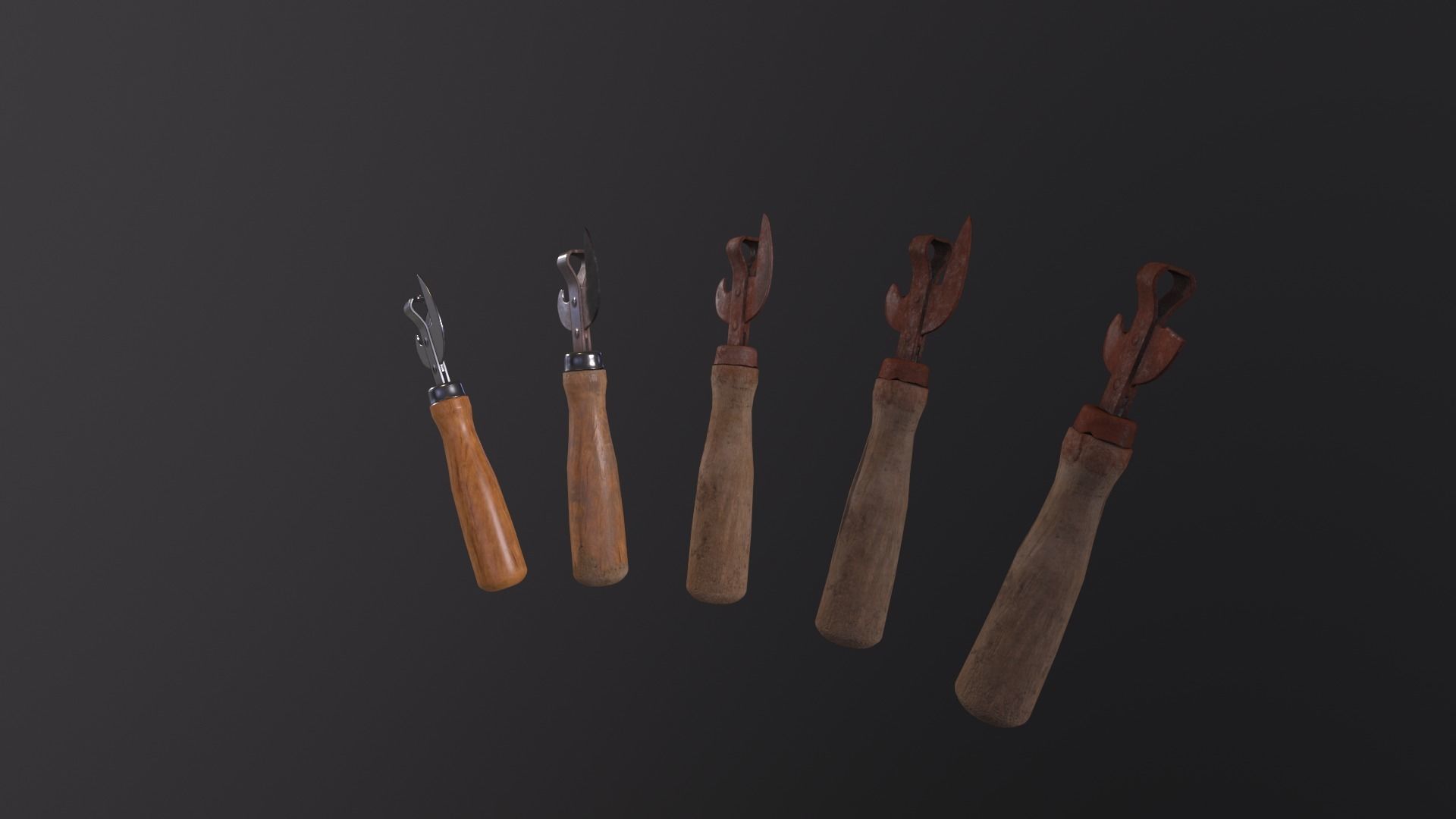 Pack can opener Low-poly 3D model_20