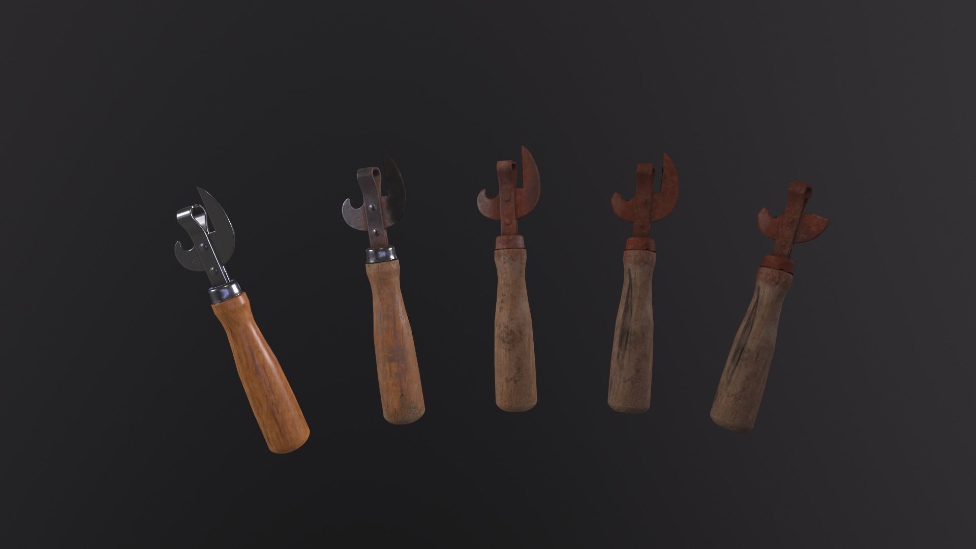 Pack can opener Low-poly 3D model_22