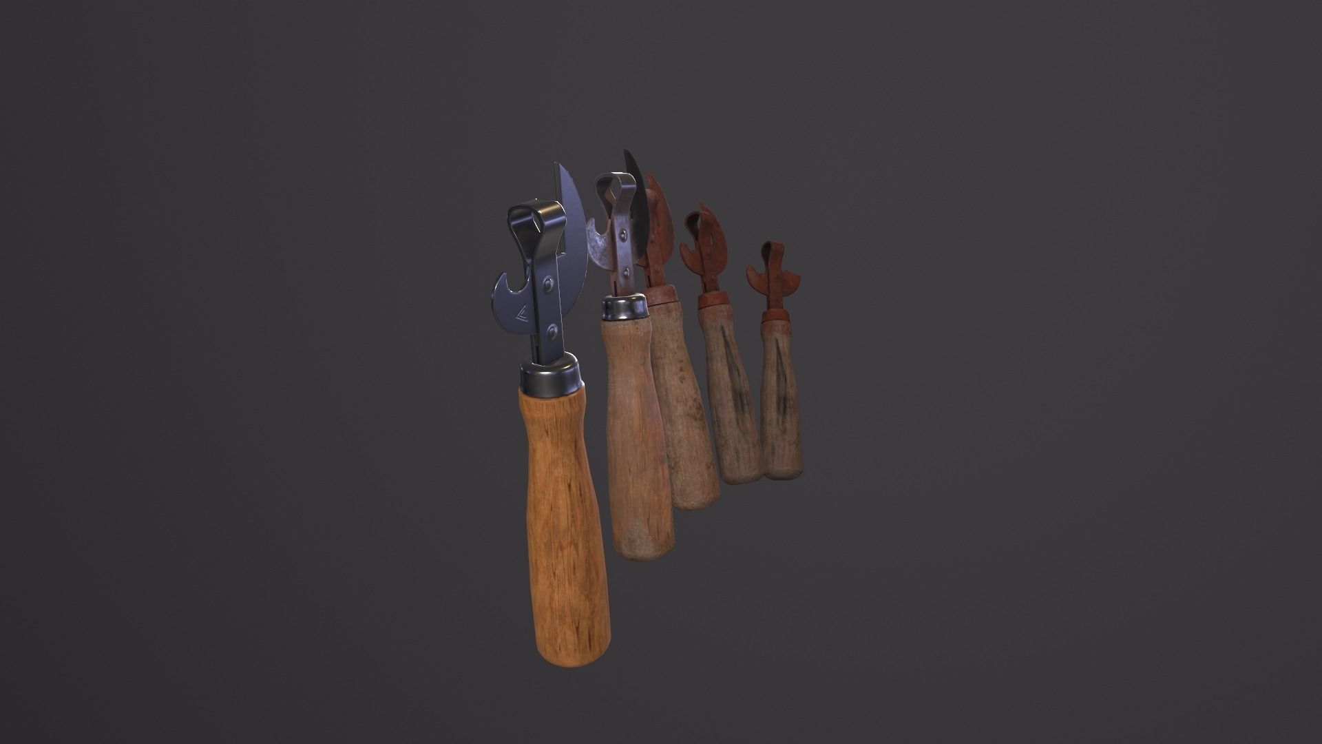 Pack can opener Low-poly 3D model_25