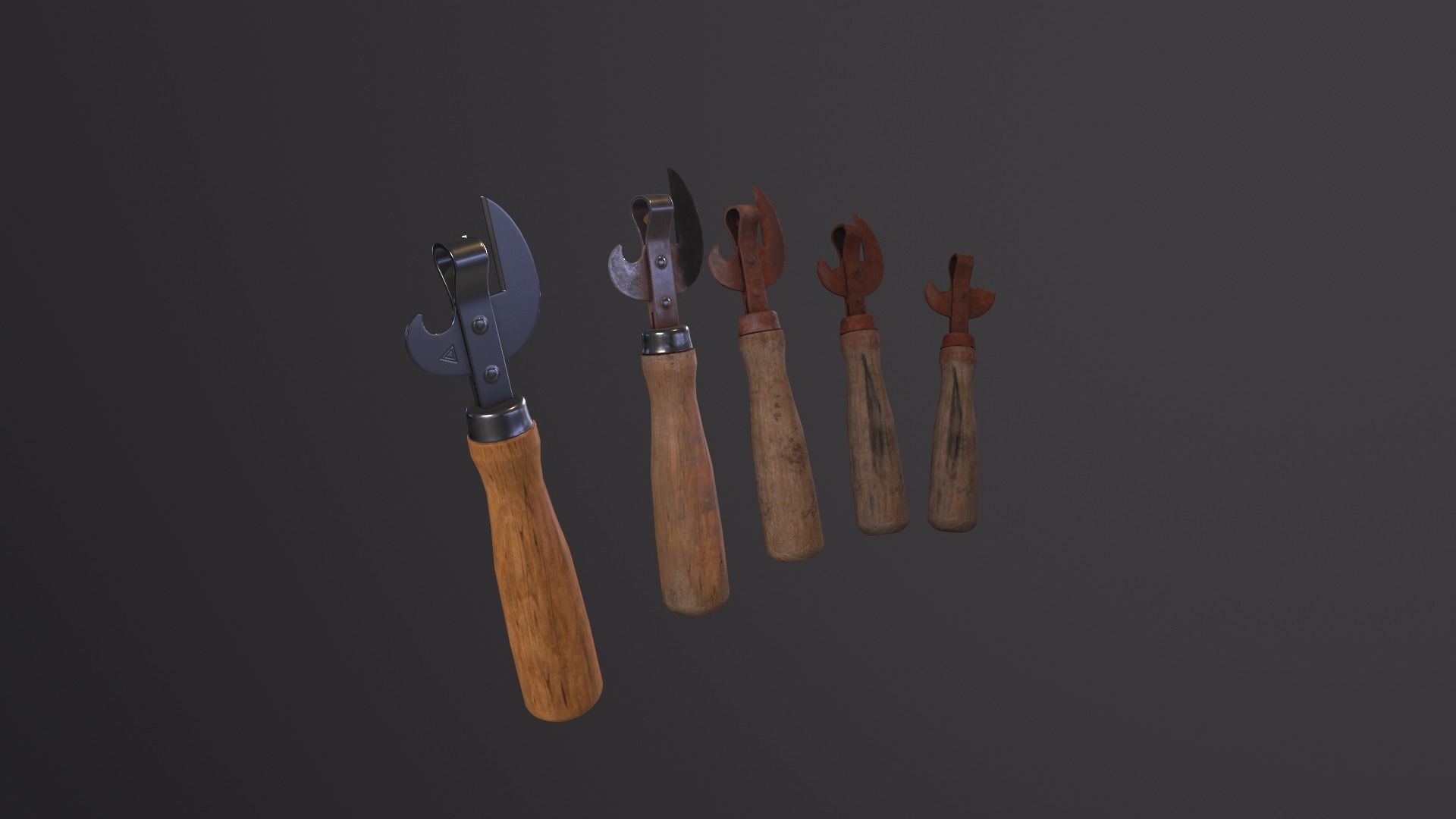 Pack can opener Low-poly 3D model_24