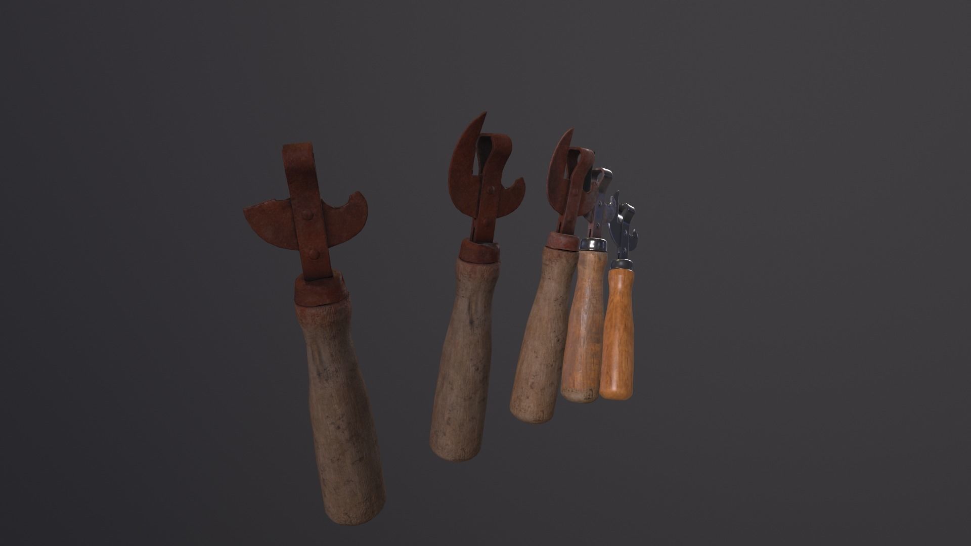 Pack can opener Low-poly 3D model_15