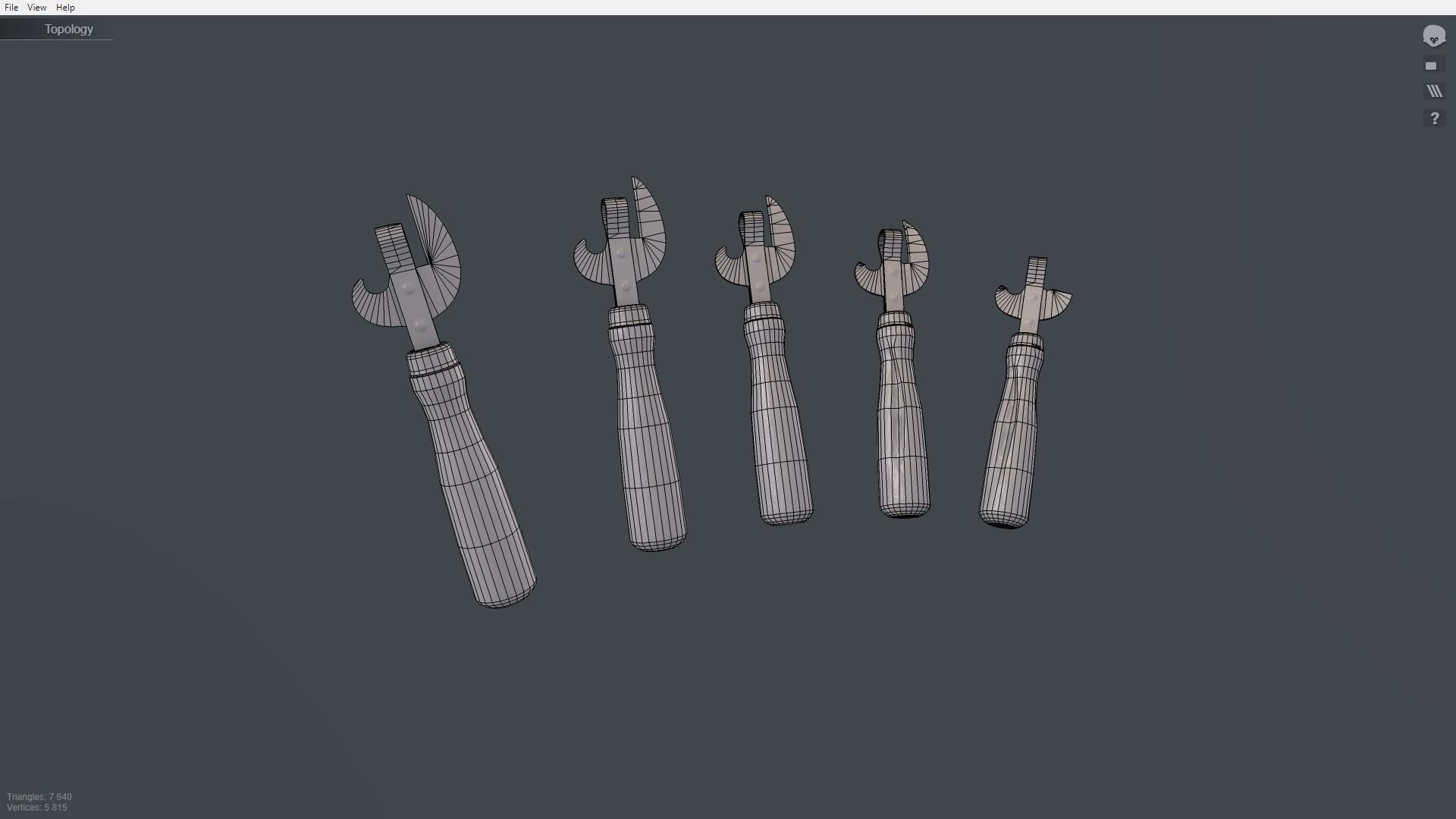 Pack can opener Low-poly 3D model_31