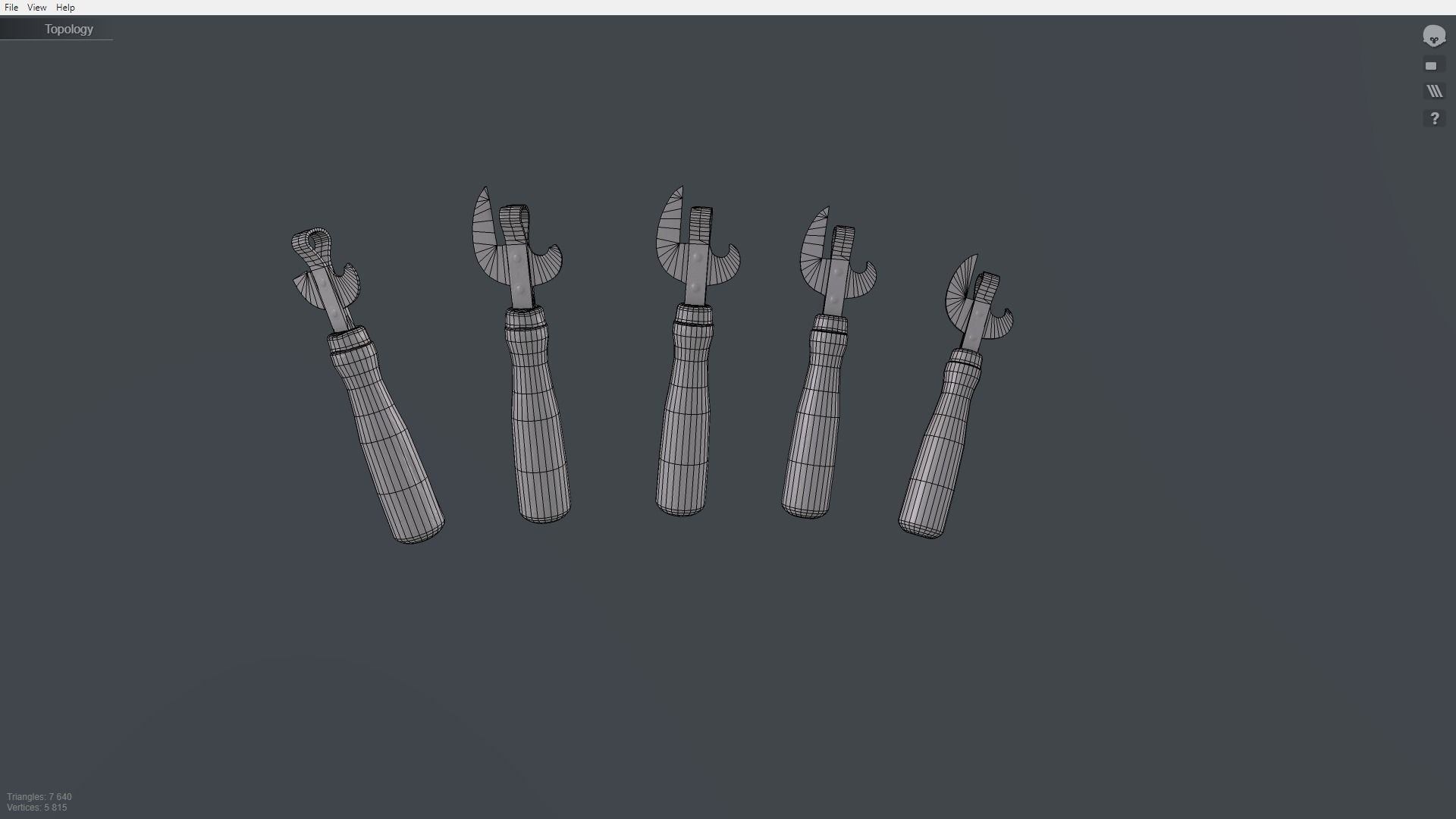 Pack can opener Low-poly 3D model_41