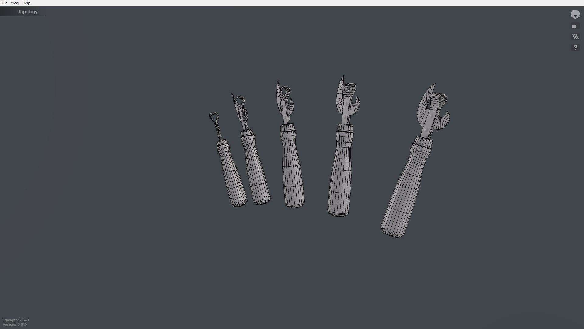 Pack can opener Low-poly 3D model_43