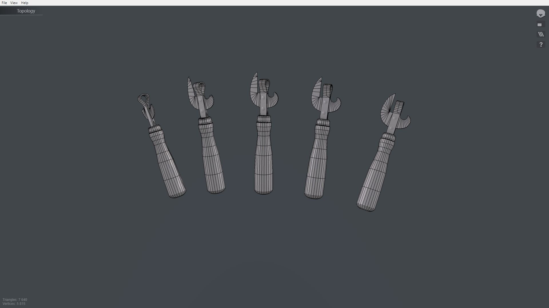 Pack can opener Low-poly 3D model_42