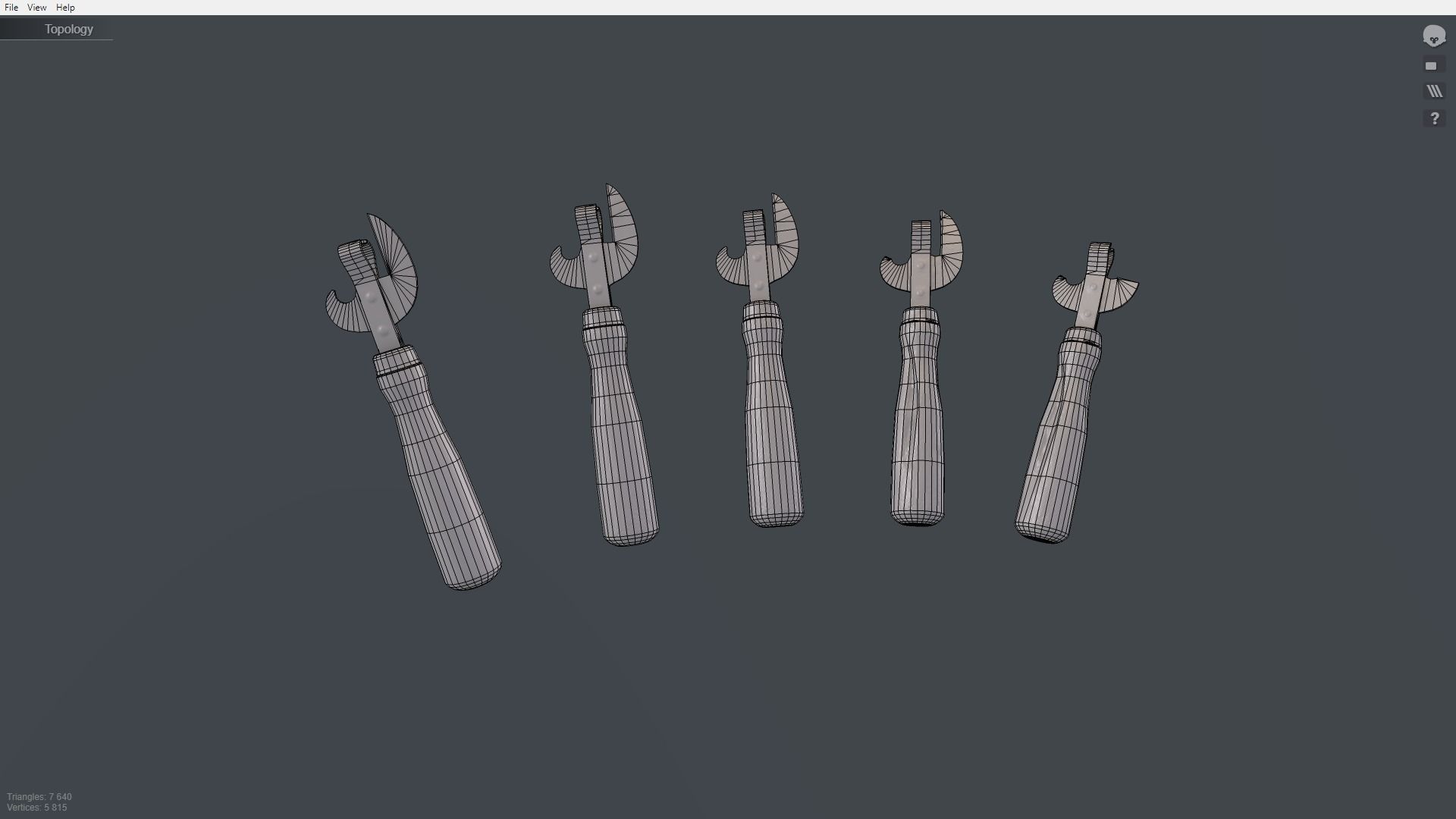 Pack can opener Low-poly 3D model_32