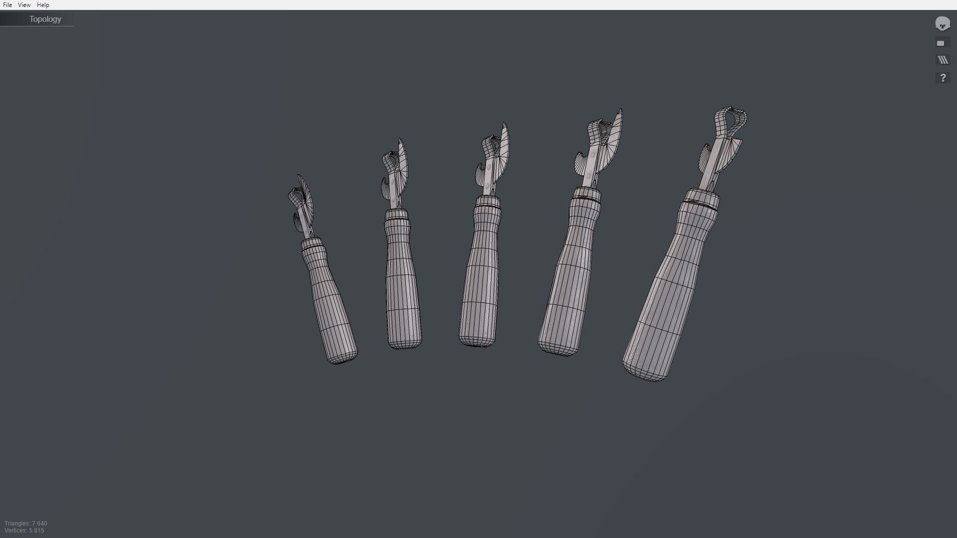 Pack can opener Low-poly 3D model_34