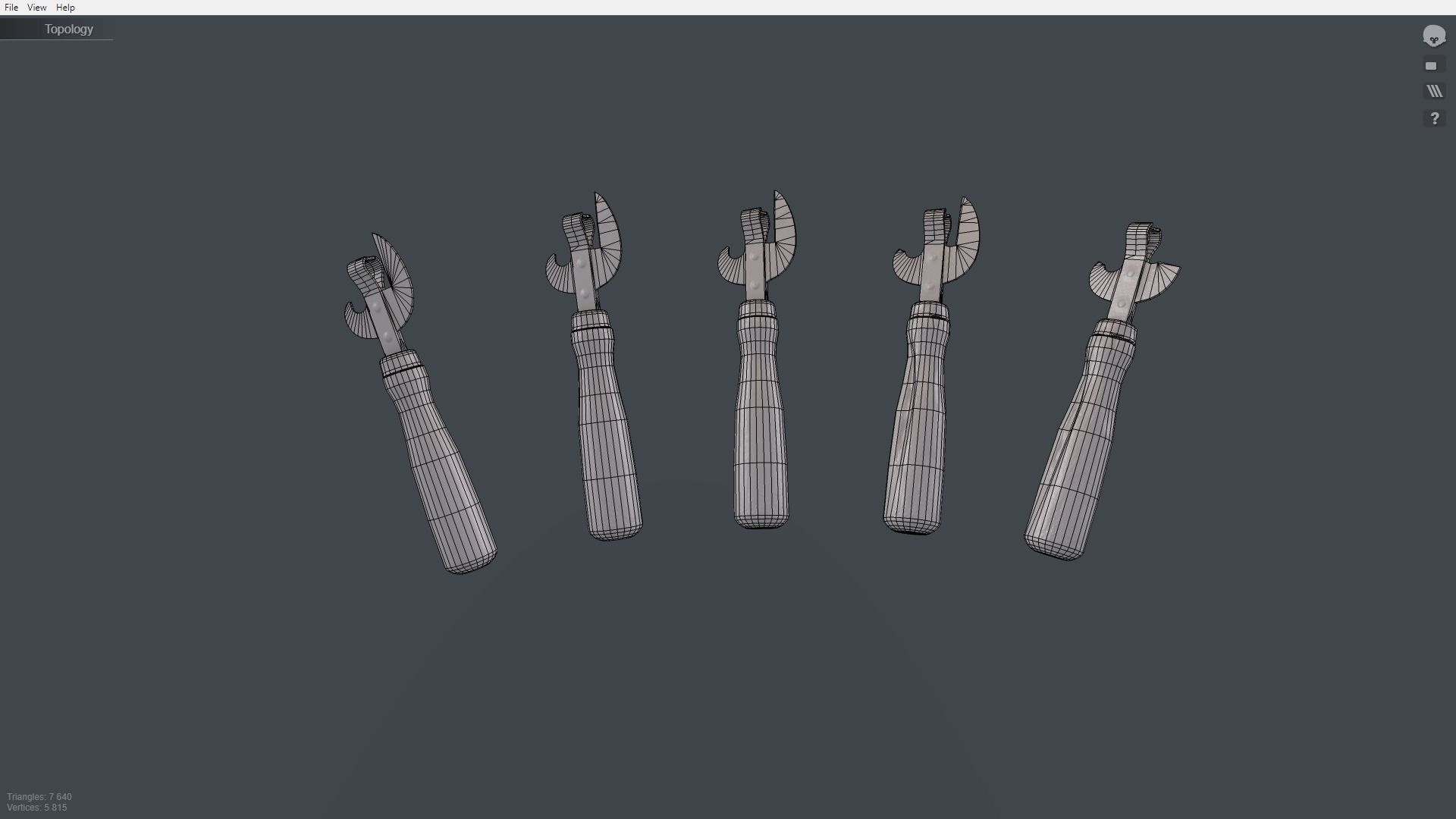 Pack can opener Low-poly 3D model_33