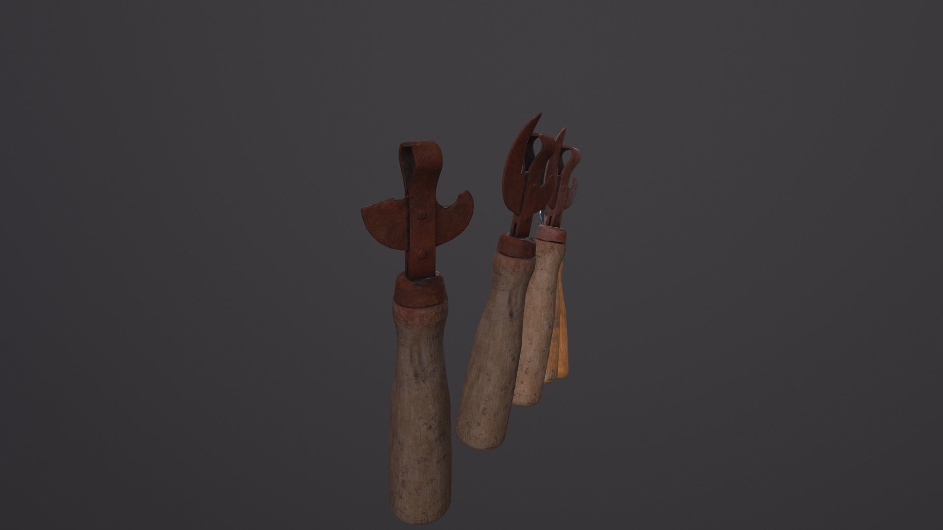 Pack can opener Low-poly 3D model_16