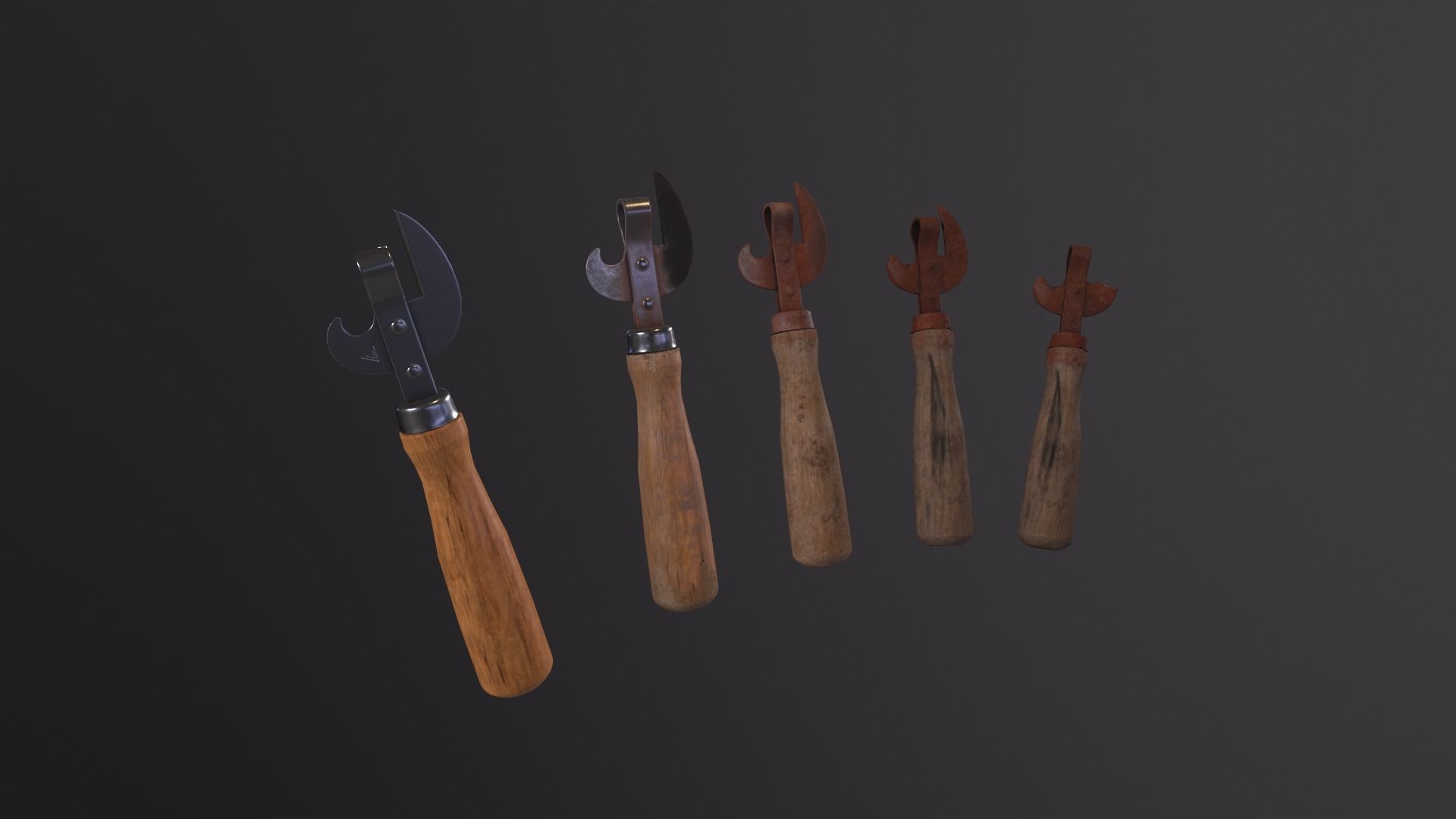 Pack can opener Low-poly 3D model_23