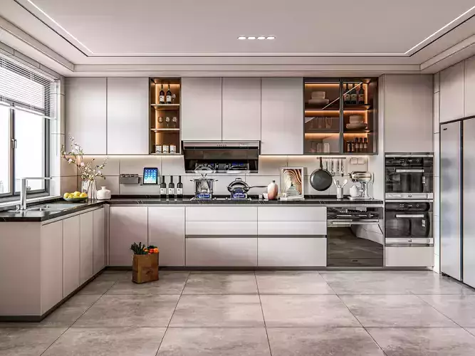Kitchen Modern interior 0034 3D model