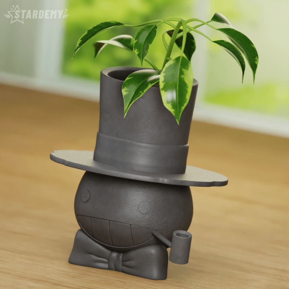 TURNIP HEAD PLANTER HOWLS MOVING CASTLE GHIBLI 3D print model_2