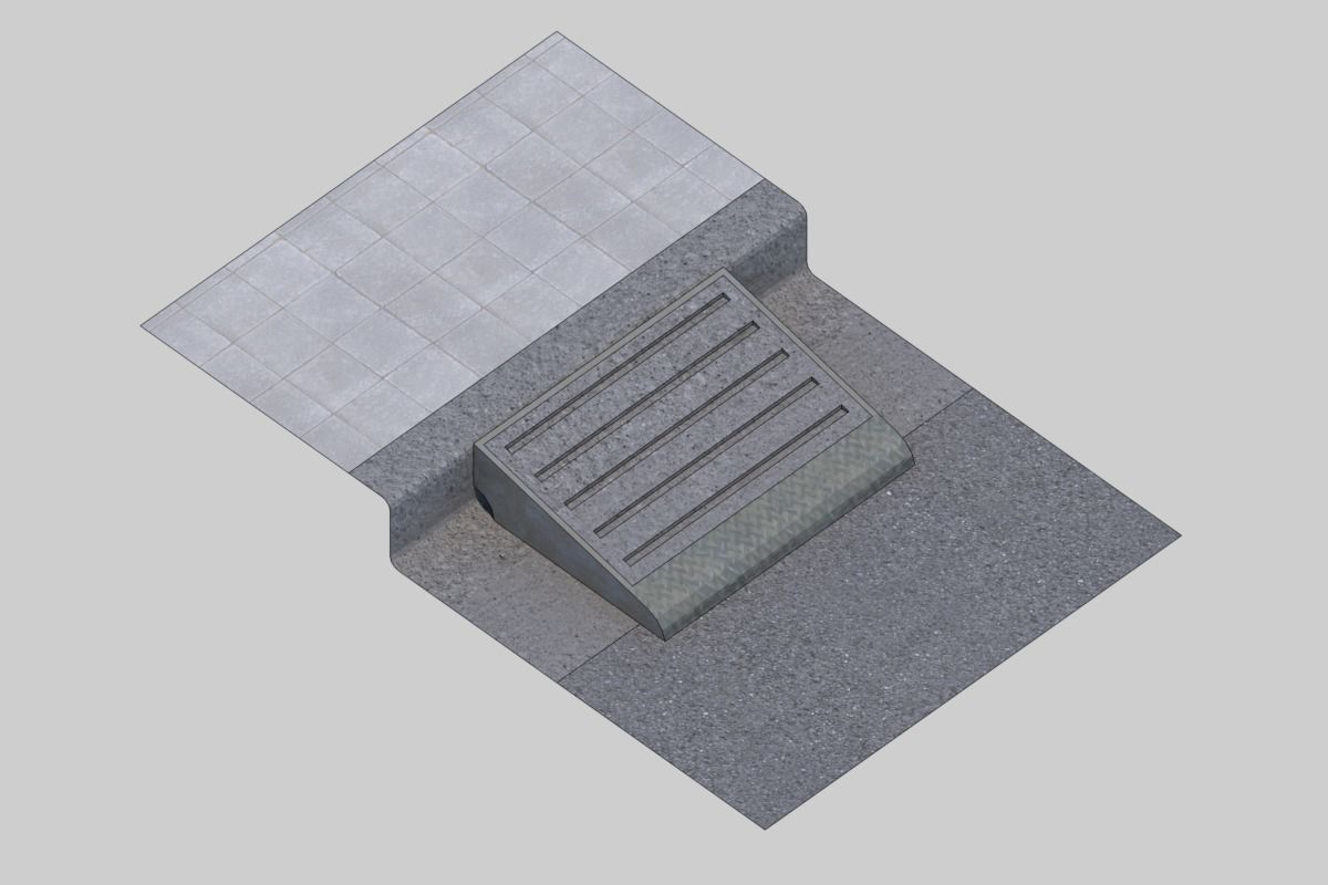 Step elimination block 3D model_7