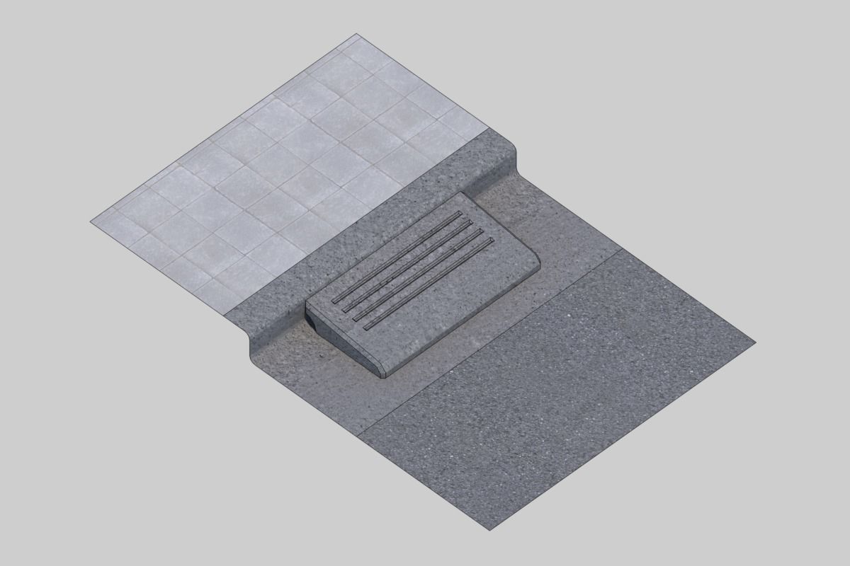 Step elimination block 3D model_4