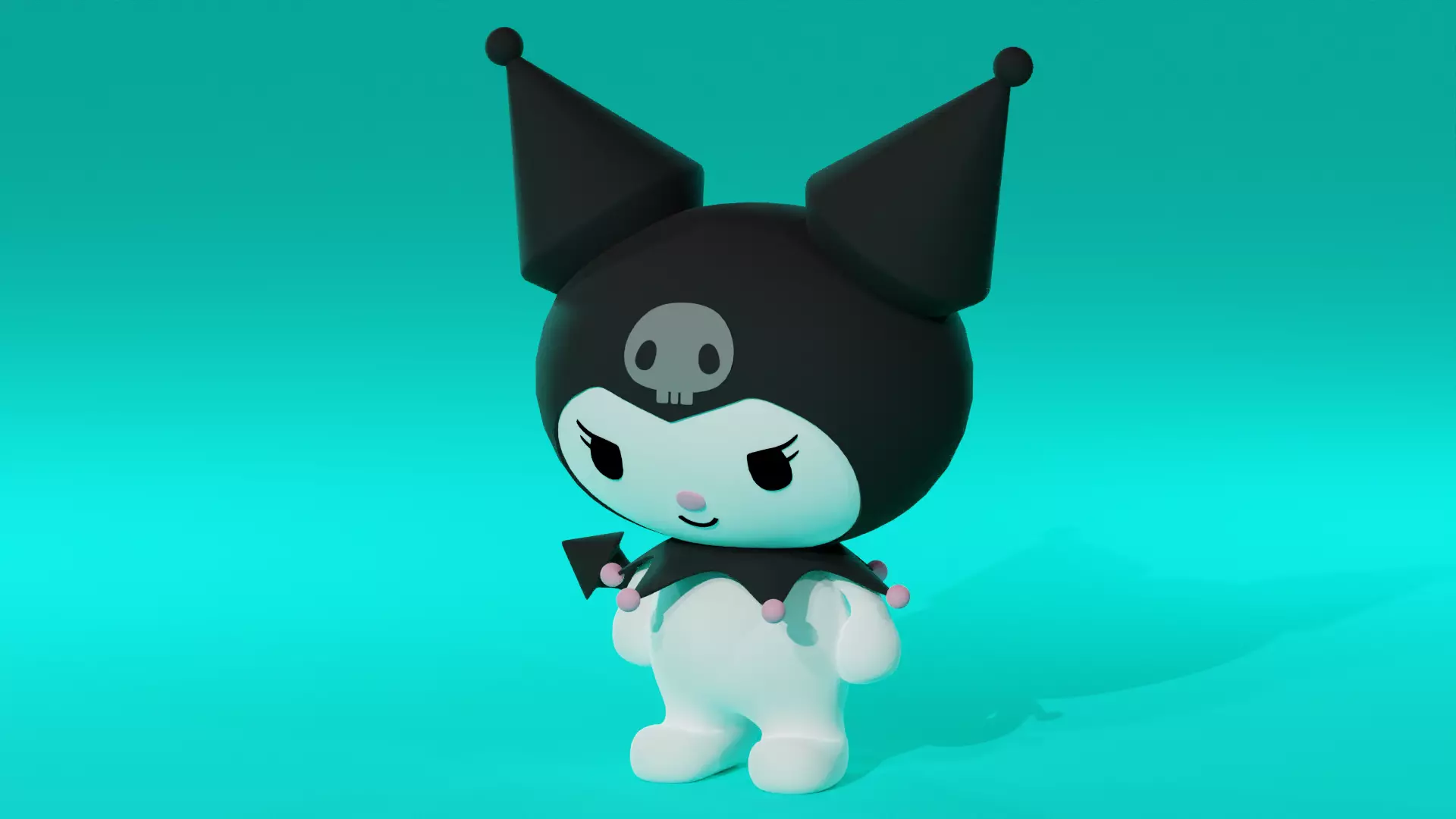 Kuromi Sanrio Cute Low-poly 3D model