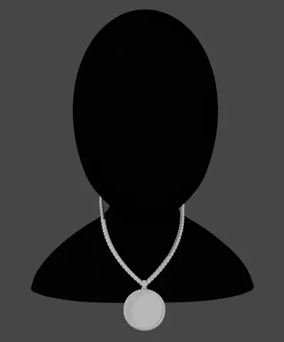 Bring Creativity to your Neck cuban chain Low-poly 3D model