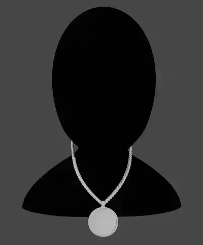 Bring Creativity to your Neck cuban chain Low-poly 3D model