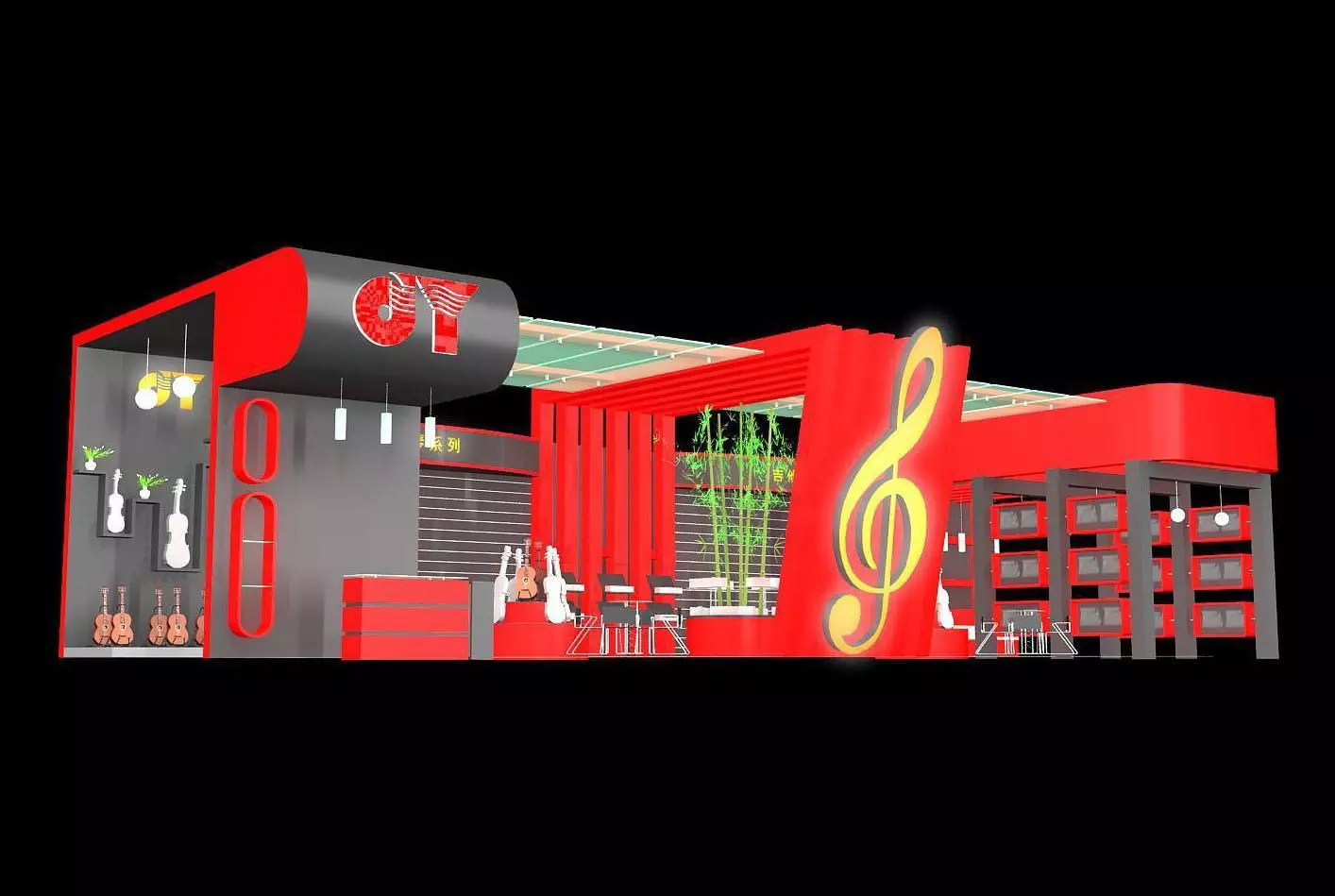 Exhibition - Area - 21X8-3DMAX2009-015 3D model