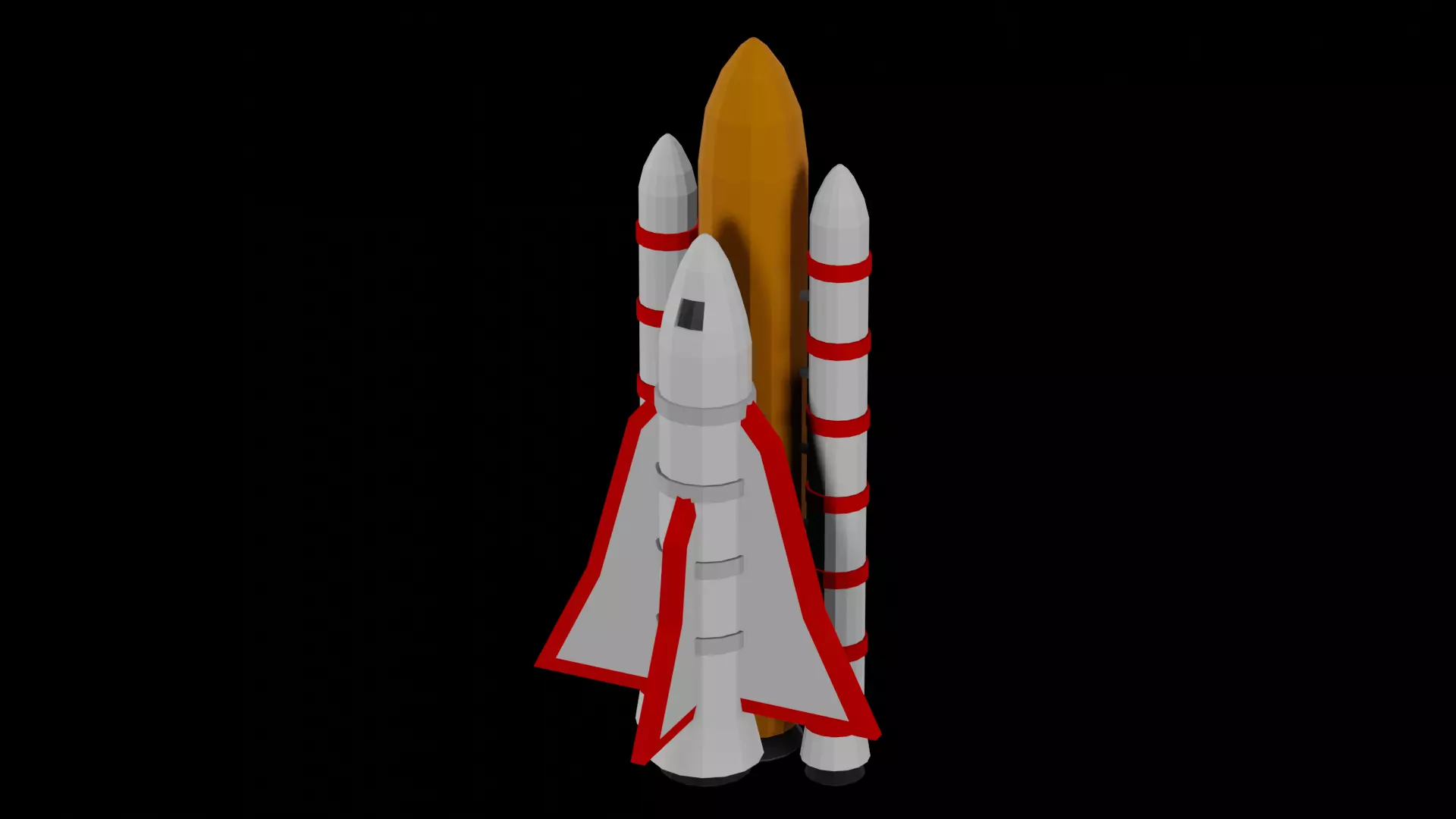 Low Poly Space Shuttle Free low-poly 3D model