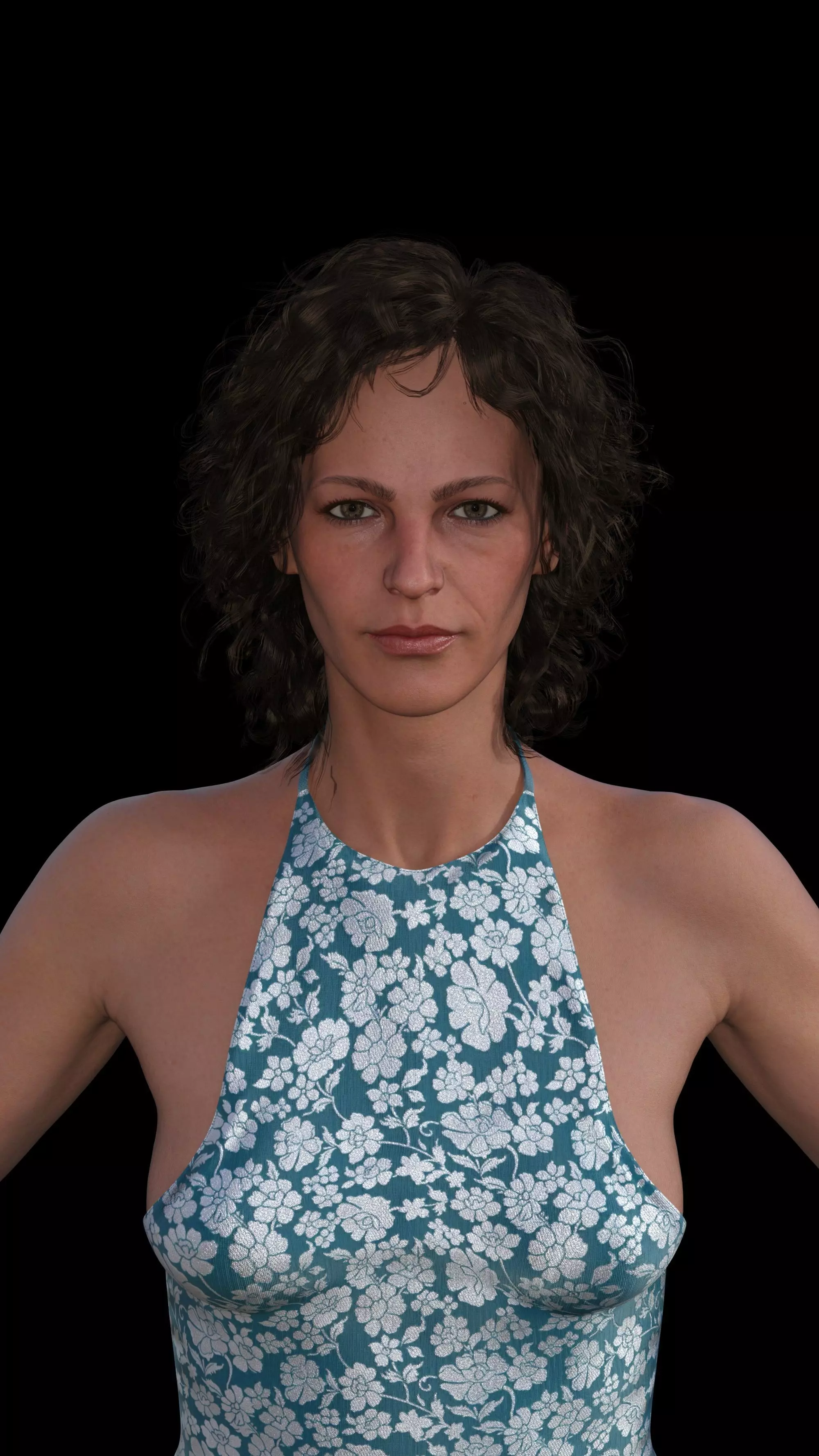Elder Clancey Starfield Female  3D model_0
