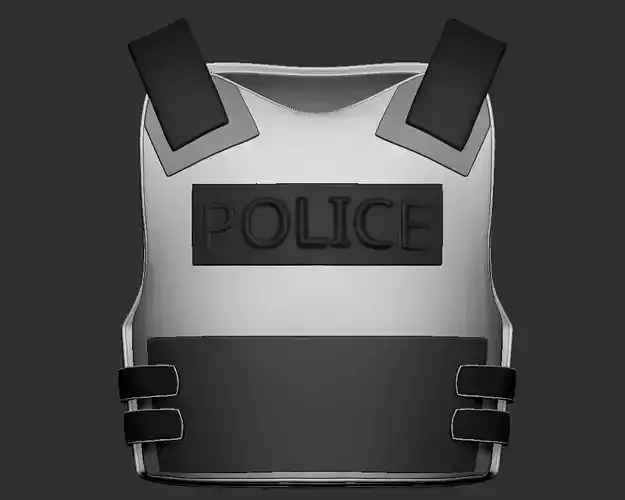 Police Bulletproof Vest 3D print model
