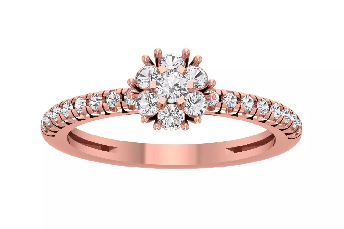 Women Wedding Engagement Bridal Ring 3D print model