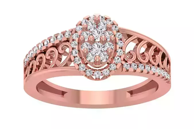 Women Wedding Engagement Bridal Ring