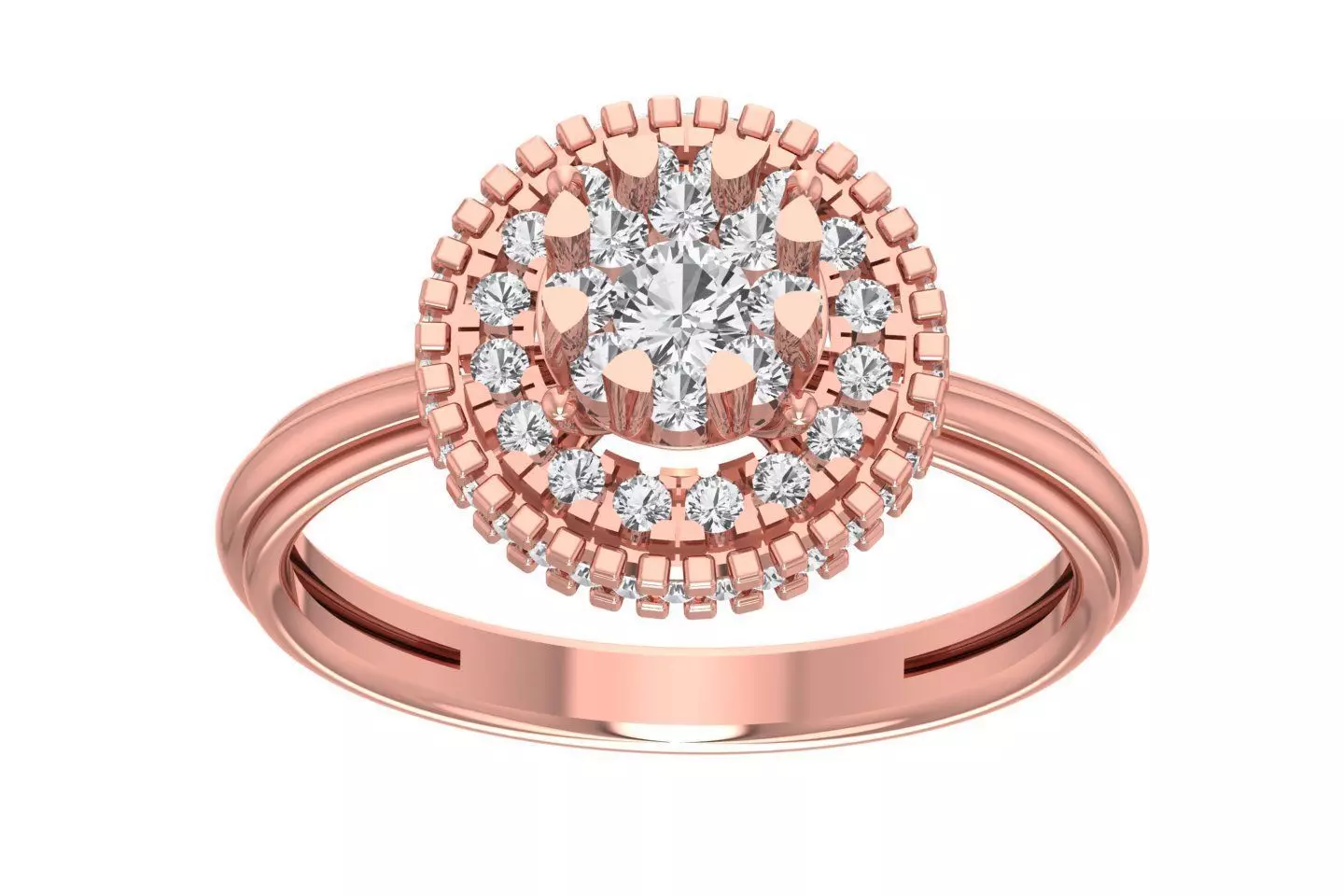 Women Wedding Engagement Bridal Ring 3D print model