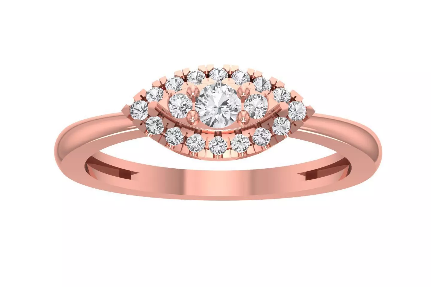 Women Wedding Engagement Bridal Ring 3D print model
