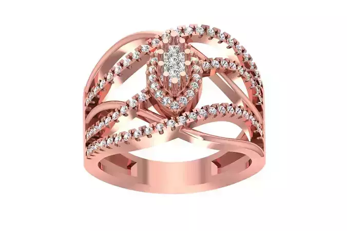 Women Wedding Engagement Bridal Ring