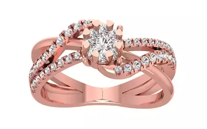 Women Wedding Engagement Bridal Ring