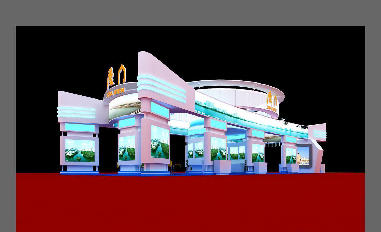 Exhibition - Area - 24X10-3DMAX2009-014 3D model_1