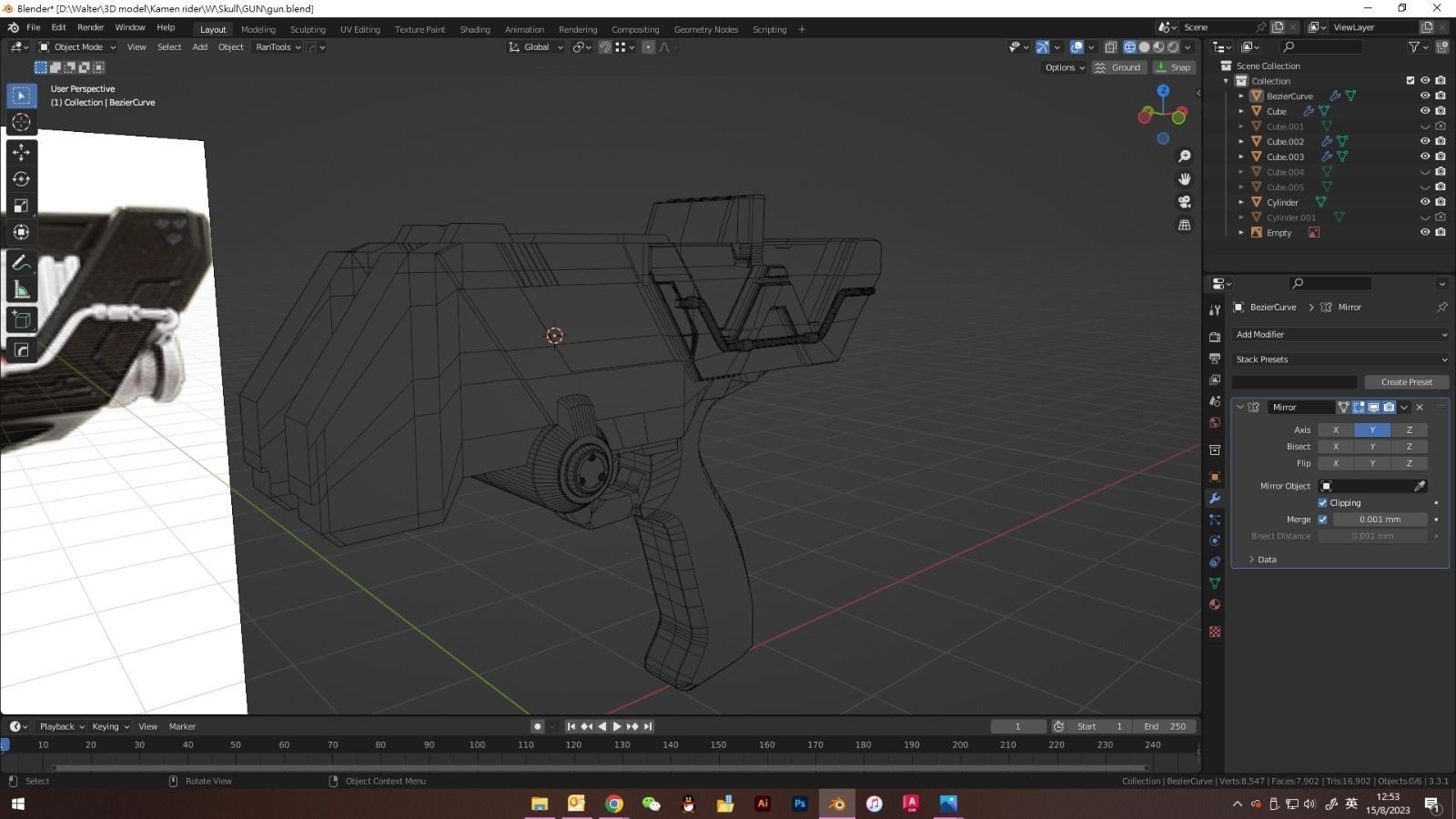Kamen Rider Skull Magnum 3D print model_1