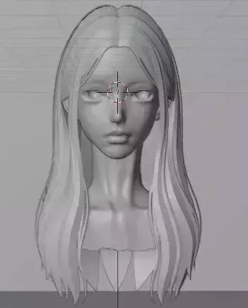 Hair Long Wavy Doll Hair and 4 color textures