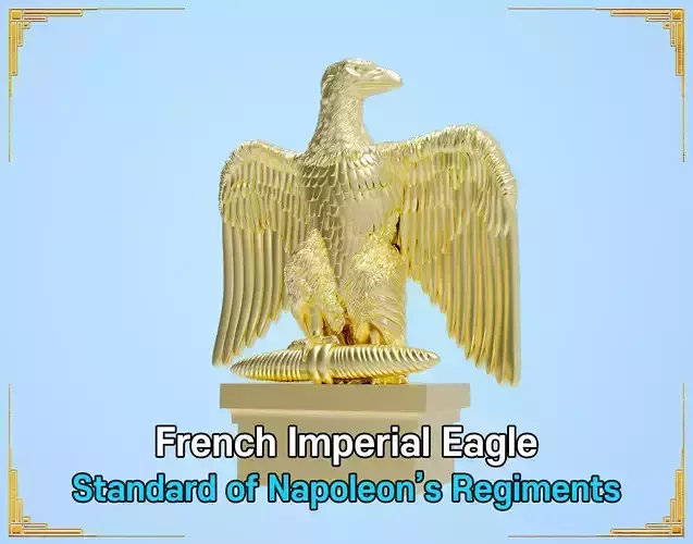 the French Imperial Eagle 3D print model