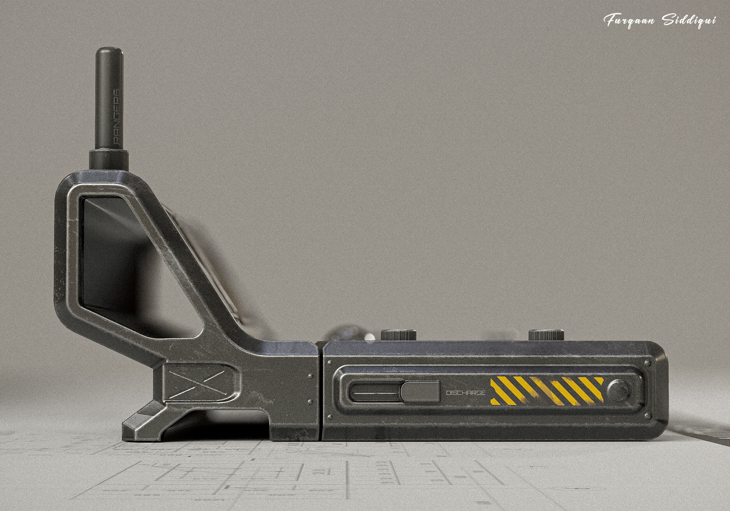 Sci-fi Controller PC V25 PBR Low-poly 3D model_8