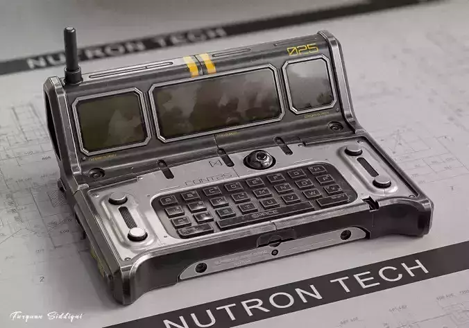 Sci-fi Controller PC V25 PBR Low-poly 3D model