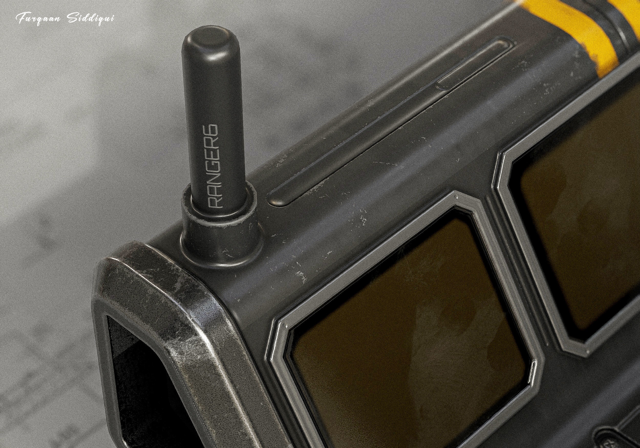 Sci-fi Controller PC V25 PBR Low-poly 3D model_10