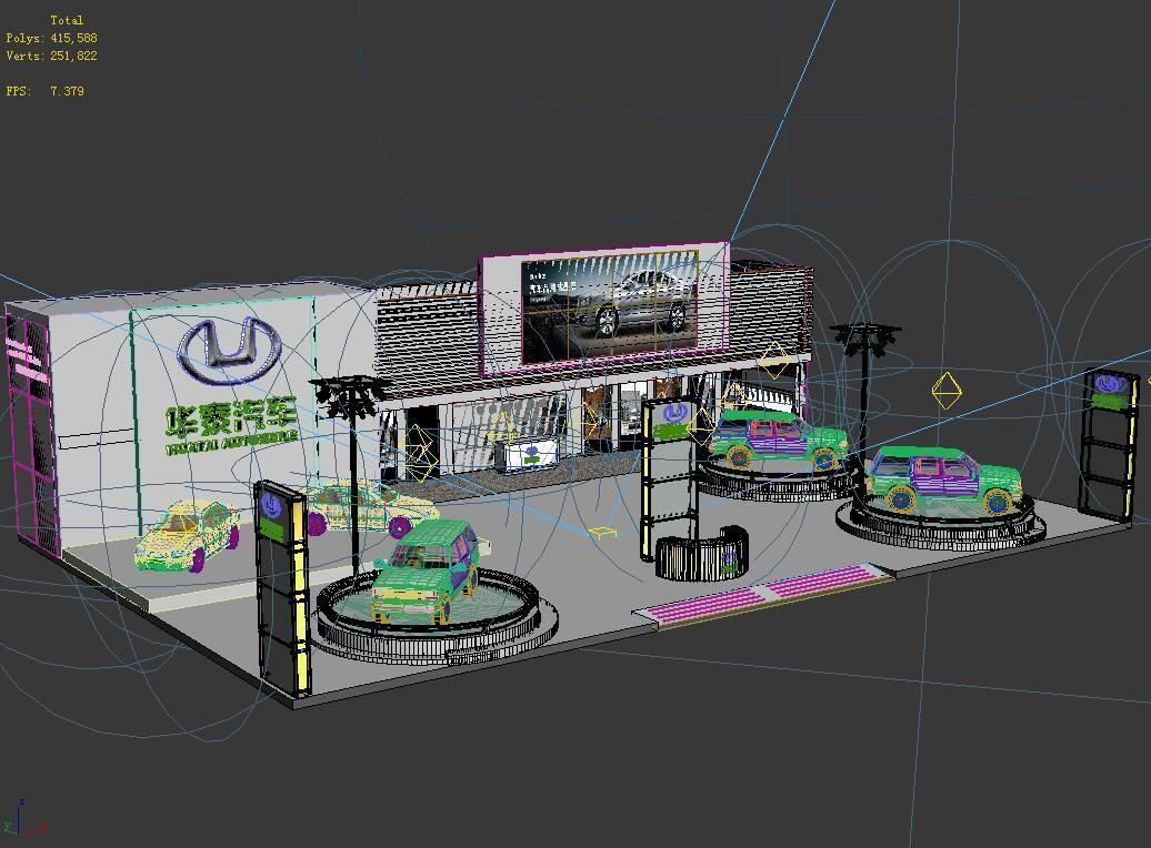 Exhibition - Area - 25X16-3DMAX2009-013 3D model_4